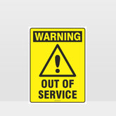 Custom Signs Outdoor Metal,Warning Out Of Service Sign
